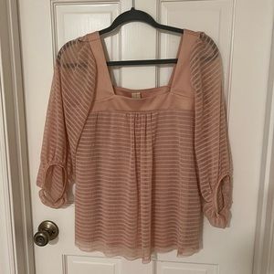 Anthropologie mauve blouse, size XS